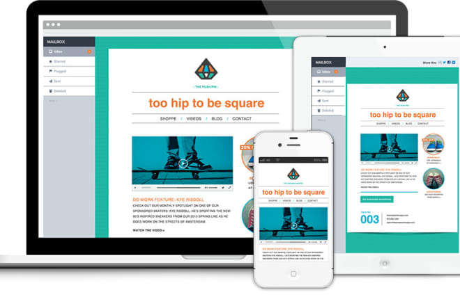 I will design responsive email and newsletter template