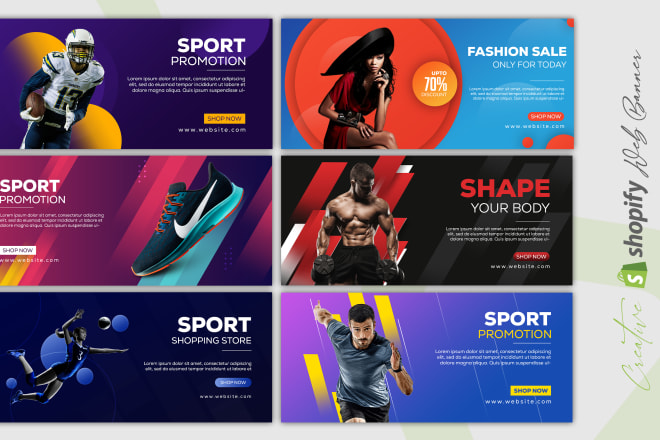 I will design shopify banner, web banner, header, and google banner