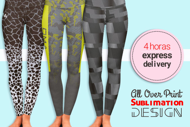 I will design sports yoga leggings top textiles clothing apparel