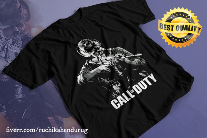 I will design unique gaming t shirt for your own ideas