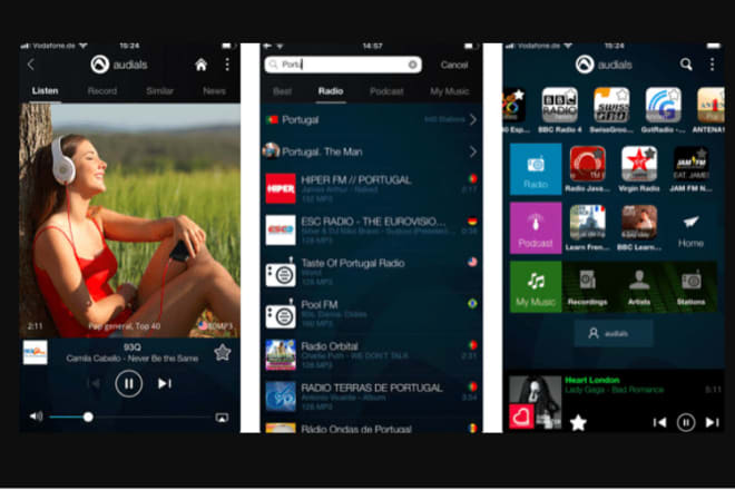 I will develop a radio app, live streaming app, music streaming app, music app