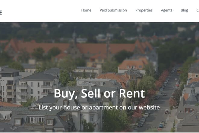 I will develop using wp residence theme wordpress