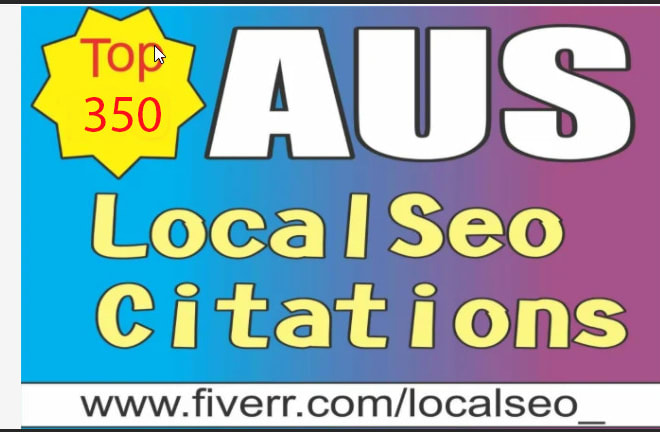 I will do 350 top aus local citations