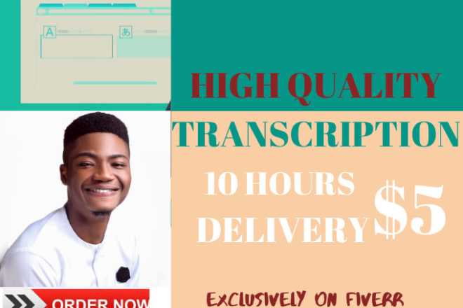 I will do a flawless and fast audio video transcription