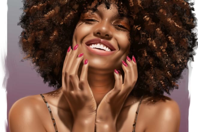 I will do a professional digital painting