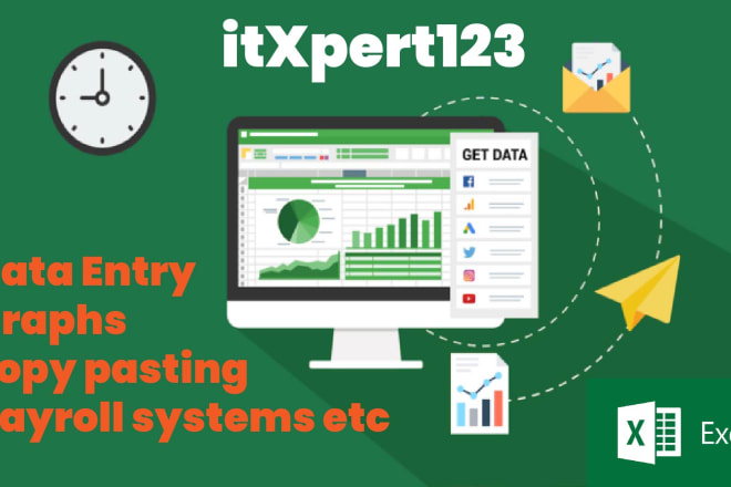 I will do accurate data entry using excel