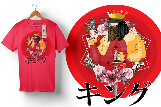 I will do any illustrations for custom t shirt design