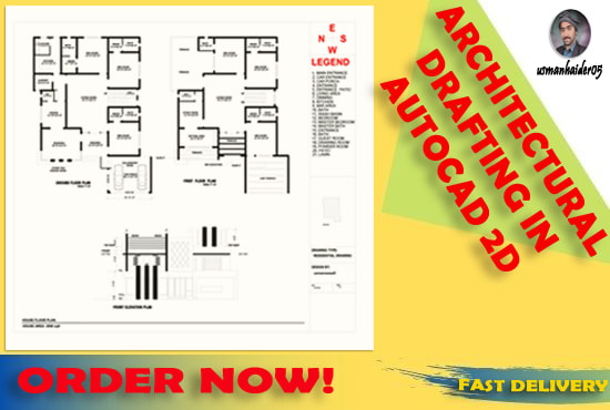 I will do architectural drafting in autocad 2d