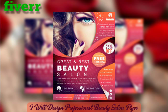 I will do beauty salon, spa menu, nails, price list, bundle flyers