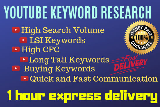 I will do best in depth youtube keyword research