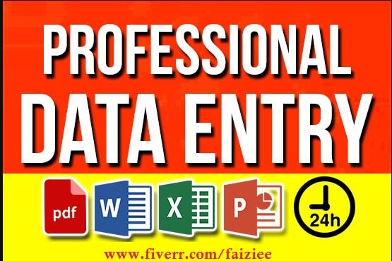 I will do big data entry data scraping in microsoft excel