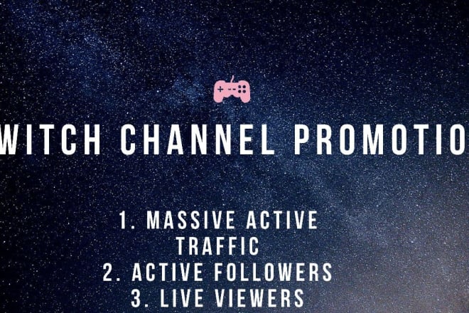 I will do crazy viral twitch channel promotion to drive traffic