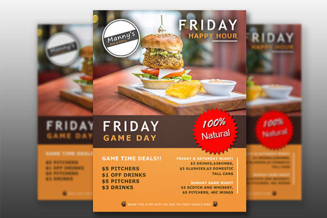 I will do creative flyer design and broucher