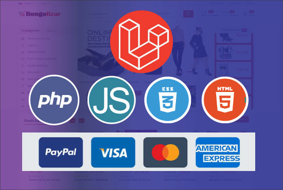 I will do ecommerce or multivendor online store laravel or PHP