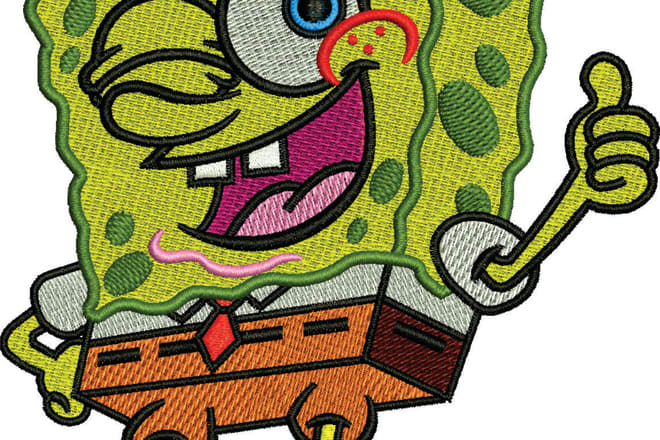 I will do embroidery digitizing designs in dst in 1 hour