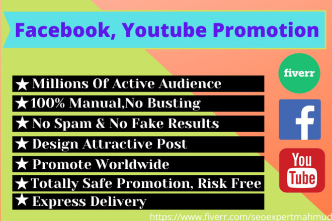 I will do facebook youtube promotion and social media marketing in USA, UK