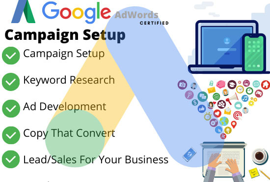 I will do google ads setup plus management optimization