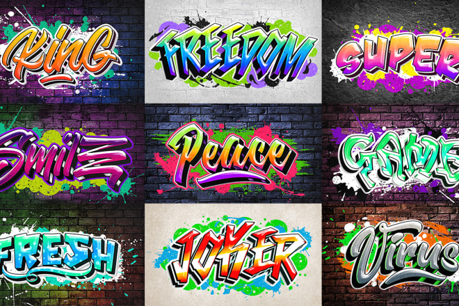 I will do graffiti art design for your logo or word