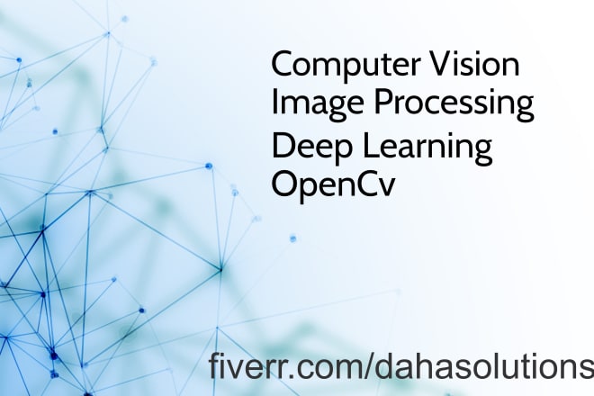I will do opencv, computer vision, image processing in python