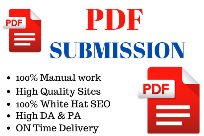 I will do pdf or ppt submission on top 100 documents sharing sites