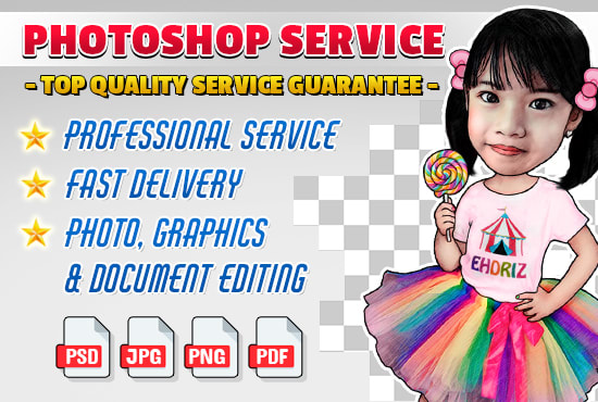 I will do professional photoshop editing work