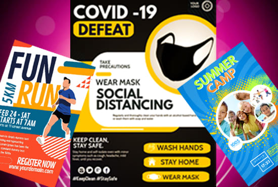 I will do professional quality flyer, movie poster, design in 24 hours