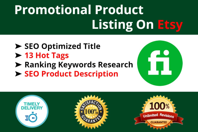 I will do professional SEO title and tags for ranking etsy listings