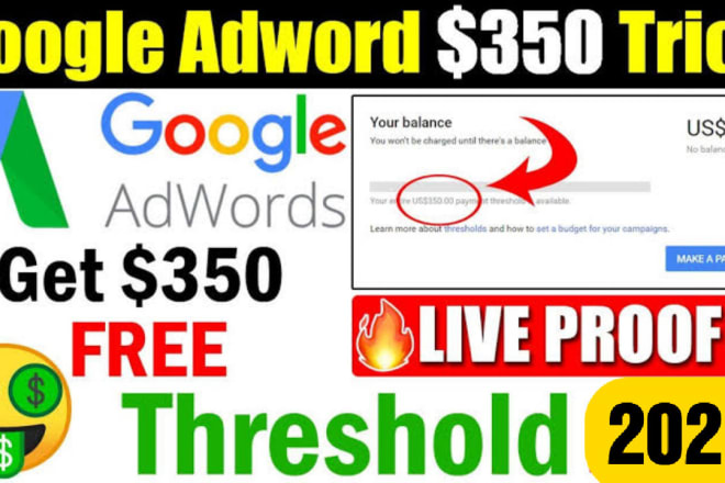 I will do threshold account with free coupons google ads threshold