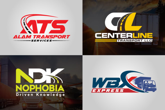 I will do trucking logistics and transport logo within 24 hours