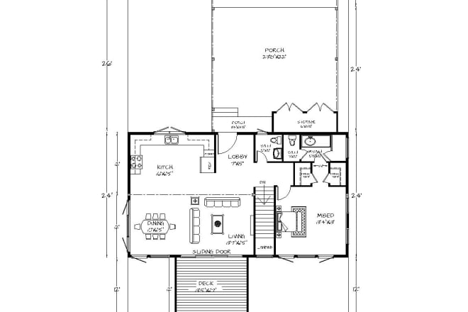 I will draw 2d floor plan or architecture drawings in autocad