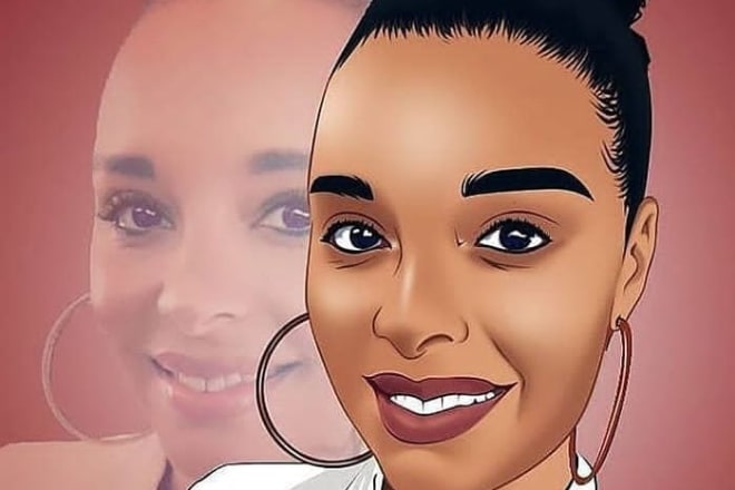 I will draw beautiful realistic cartoon portrait of you