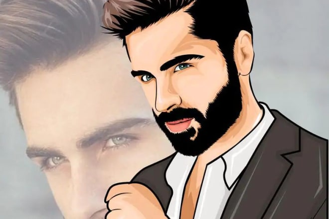 I will draw beautiful realistic cartoon portrait of you