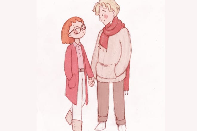 I will draw couple illustration portrait