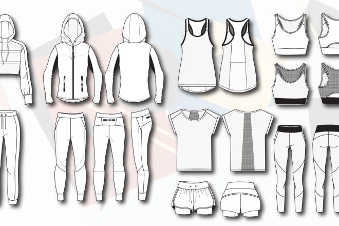 I will draw fashion technical cads with details