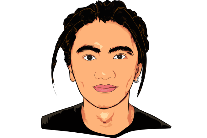 I will draw vector art portrait using adobe illustrator