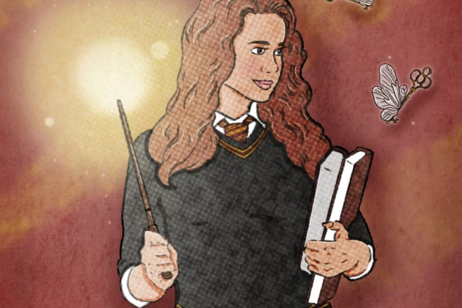 I will draw you as a harry potter character