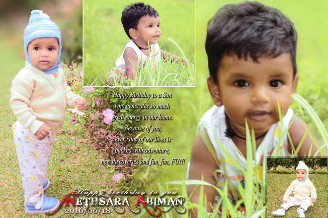 I will happy birthday photo slideshow video design best card wish birthday