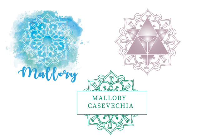 I will illustrate mandala or do mandala logo design with watercolor