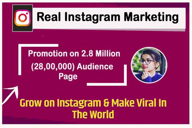 I will instagram marketing promotion on 3m page