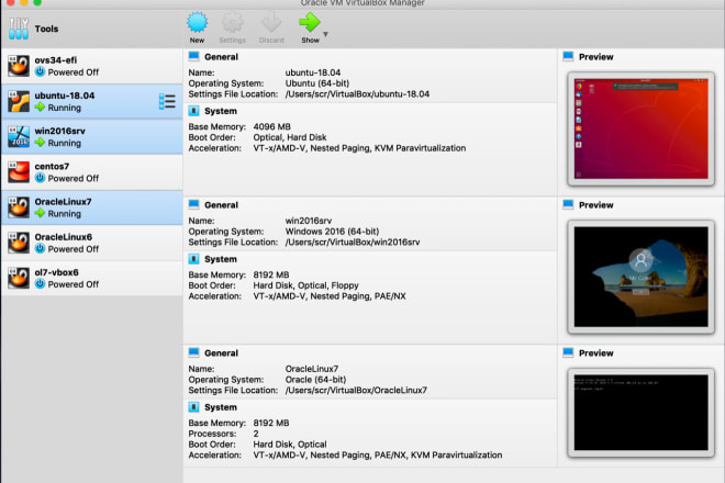 I will install centos, redhat on a virtual machine like virtual box, vmware