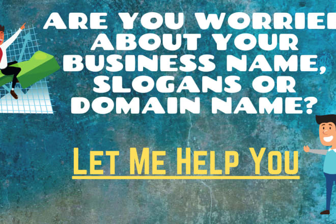 I will invent catchy business name,slogan and domain name
