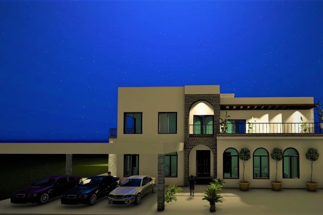 I will make 3d model on sketchup and photorealistic render on lumion