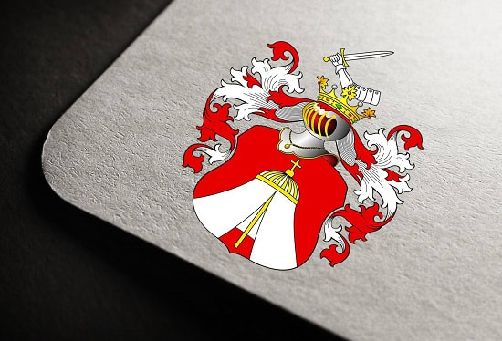 I will make a professional crest arms and family heraldry logo for your brand