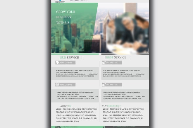 I will make awesome business flyer