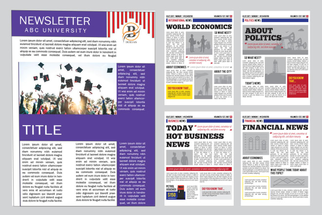 I will make creative newsletter design