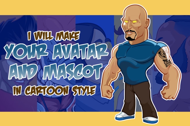 I will make custom avatar and mascot in cartoon style