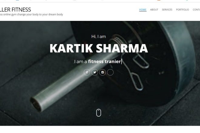 I will make fitness website for u