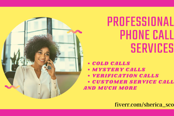 I will make professional phone calls