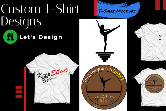 I will make typography t shirts and mockups, cool t shirt designs and logo design
