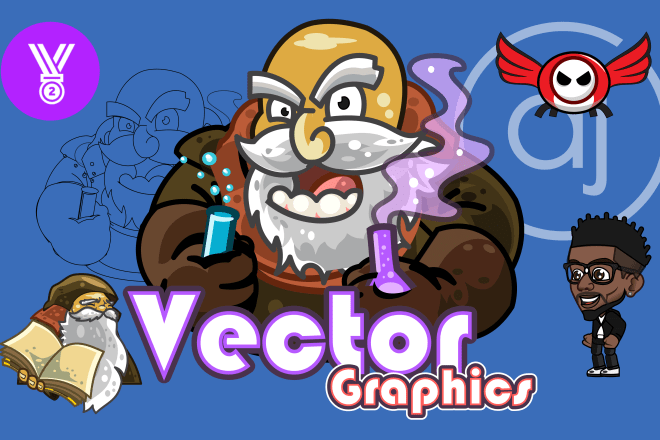 I will make vector graphics for your game